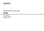 Denon S-52 Owners Manual - Spanish