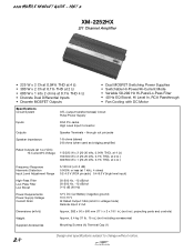 Sony XM-2252HX Marketing Specifications & Dimensions