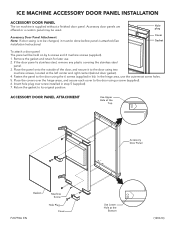 Viking FGNI Left Hinge Professional Ice Machine Door Panel - PIDP515L - Installation Instructions