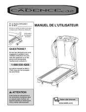 Weslo Cadence C32 Treadmill Canadian French Manual