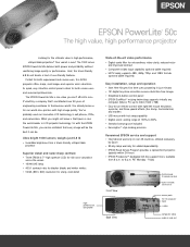 Epson PowerLite 50c Product Brochure