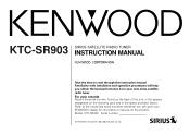 Kenwood KTC-SR903 User Manual
