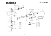 Metabo W 12-125 HD Tuck-Pointing Parts Diagram