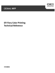 Oki CX3641MFP EFI Color Printing & Technical Reference