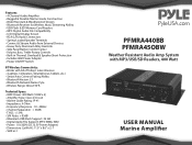 Pyle PFMRA450BW Instruction Manual