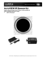 Vaddio AutoVIEW IR Sensor Kit AutoVIEW IR Sensor Kit Manual
