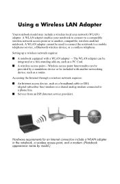 HP Pavilion zt3000 HP Notebook Series - Using a Wireless LAN Adapter - English