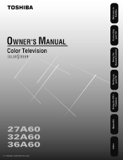 Toshiba 32A60 Owners Manual