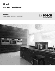 Bosch HCP56652UC Use and Care Manual