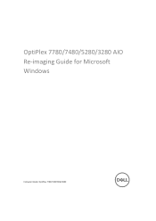 Dell OptiPlex 7480 All In One OptiPlex 7480 All-In-One Re-imaging Guide for Microsoft Windows