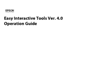 Epson ELPDC21 Document Camera Operation Guide - Easy Interactive Tools V4.x