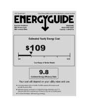Frigidaire FFRH1122U1 Energy Guide