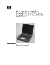 HP Evo n1010v Compaq Evo Notebook N1010v Series and Compaq Presario 1100 Series Service Manual