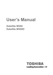 Toshiba Satellite M500 PSMG2C-01C00C Users Manual Canada; English