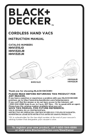 Black & Decker HHVI315JO42 Instruction Manual