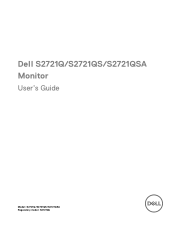 Dell S2721QSA Monitor Users Guide