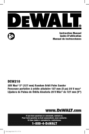 Dewalt DCW210B Instruction Manual
