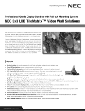 NEC X464UN-TMX9P Specification Brochure