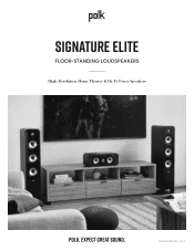 Polk Audio Polk-Signature Elite 5.2 Surround Sound Platinum User Guide