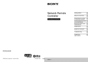 Sony RM-NU1 Operating Instructions