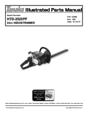 Tanaka HTD-2520PF Parts List