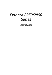 Acer Extensa 2950 User Manual
