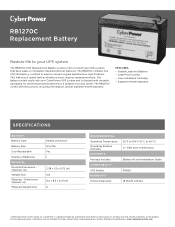 CyberPower RB1270C Datasheet