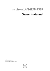 Dell Inspiron M431R 5435 Inspiron M431R Owners Manual
