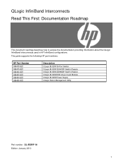 HP Cluster Platform Interconnects v2010 QLogic InfiniBand Interconnects - Read This First: Documentation Roadmap