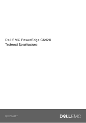 Dell PowerEdge C6420 EMC Technical Specifications 1