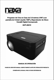Naxa NVP-2501C Spanish manual