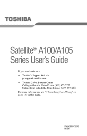 Toshiba A105S4254 User Manual