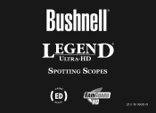 Bushnell Legend Ultra 20-60X80 Owner's Manual