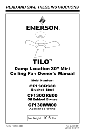 Emerson CF130 Owner Manual
