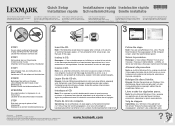 Lexmark 5495 Setup Sheet