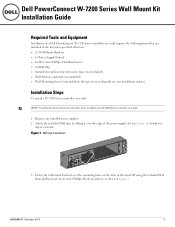 Dell PowerConnect W-7200 Series Wall Mount Kit Installation Guide