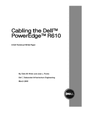 Dell PowerEdge Rack Enclosure 4820 Cabling PowerEdge R610