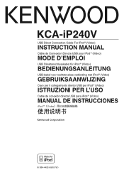 Kenwood KCA-iP240V User Manual