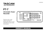 TASCAM PT-7 Owners Manual