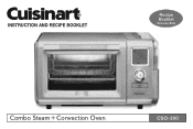 Cuisinart CSO-300 Instruction and Recipe Booklet
