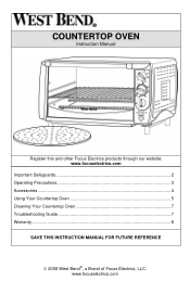 WestBend 74766 Instruction Manual