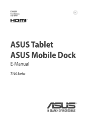 Asus Transformer Book T100HA Users Manual for English Edition