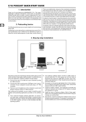 Behringer STUDIO CONDENSER MICROPHONE C-1U Quick Start Guide