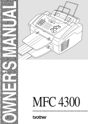 Brother International MFC-4300 Users Manual - English