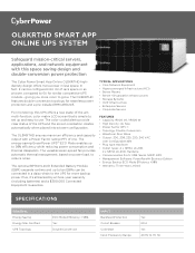 CyberPower OL8KRTHD Datasheet