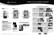 Gateway FX510XG 8512067 - FX510 Setup Poster (for FX510 computers with Windows Vista)