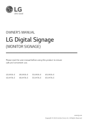 LG 43UH7N-E Owners Manual