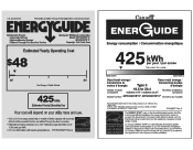 Maytag MFW2055YEM Energy Guide
