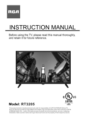 RCA RT3205 English Manual