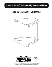 Tripp Lite SRSWITCHDUCT Assembly Instructions for SRSWITCHDUCT 9332D6